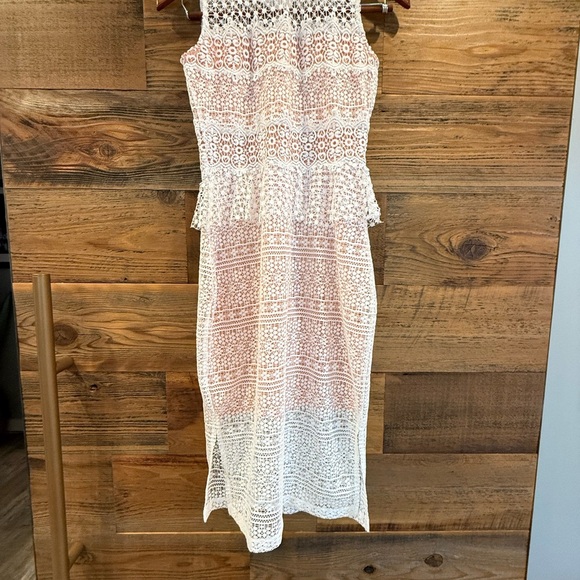 $158 French Connection Ramona White Lace Dress NWT - Picture 5 of 7